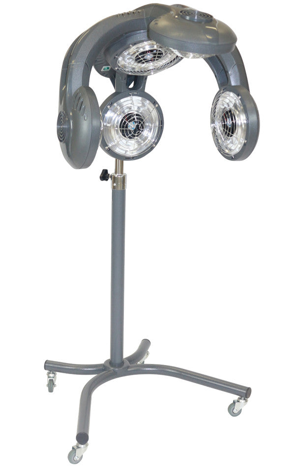 Joiken VL603 Heat Master professional pedestal hair processor with five infrared heaters on a mobile stand