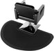 Karma black anti-fatigue hairdressing mat with square base salon chair