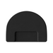 Overhead view of the round oval shaped Karma anti-fatigue hairdressing mat