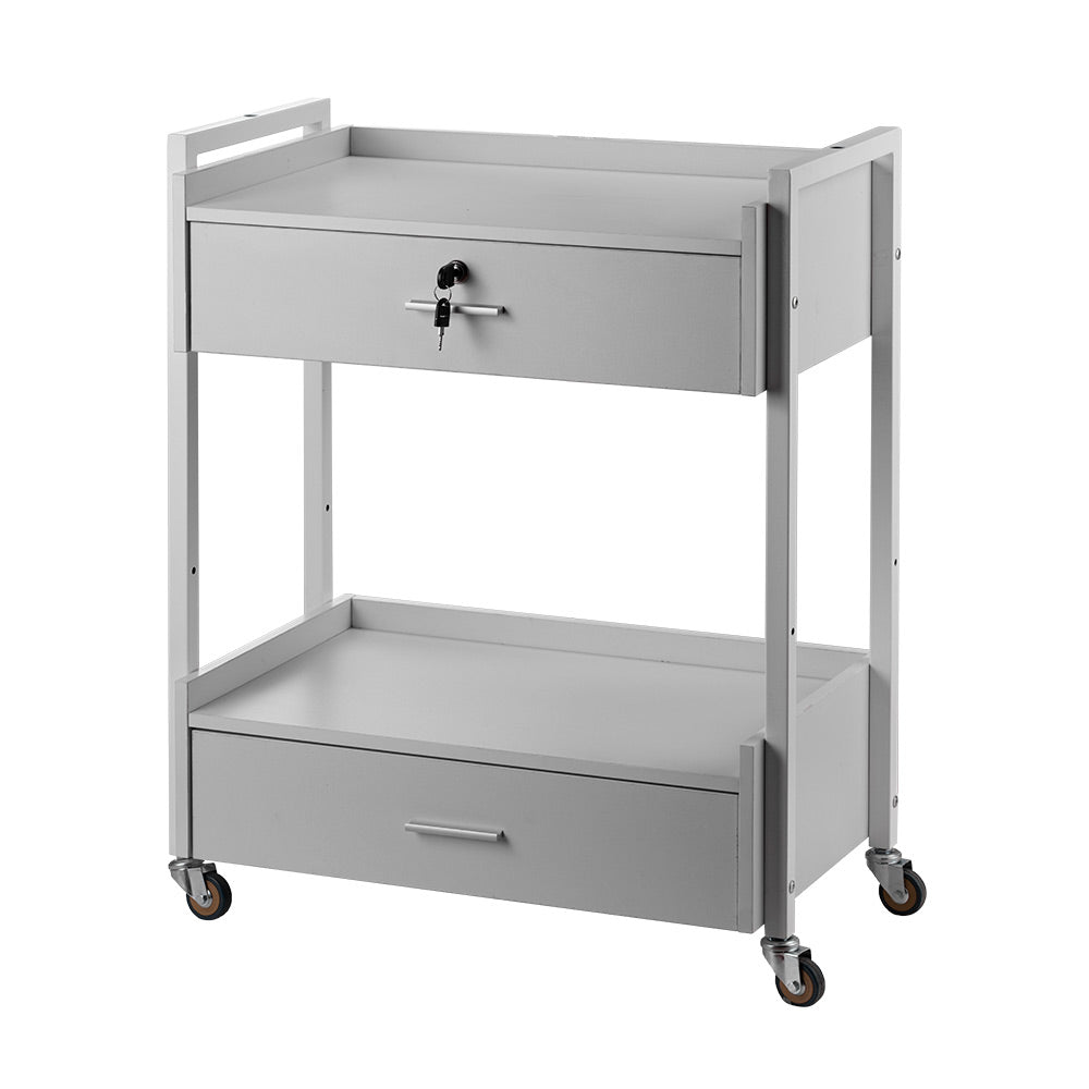 Professional salon beauty trolley with smooth-glide drawers and castors