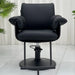 Professional black Karma Batemans Bay styling chair for Australian hair salons