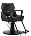 Black Karma Bowral reclining all-purpose salon chair shown at a front angle