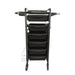 Back profile of the Karma Darwin black salon trolley for professional Australian salons