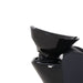 Close up of the adjustable black ceramic shampoo basin on the Karma Flemington unit