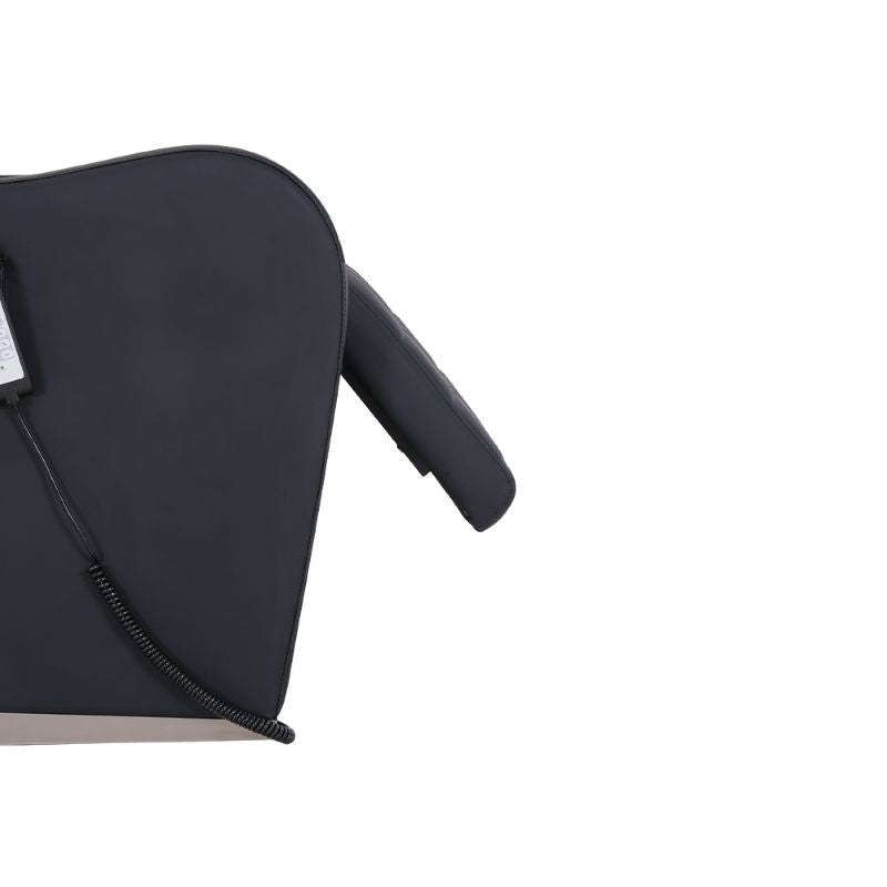 Side view of the Karma Flemington chair backrest designed for massage and heating functions