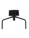 headrest view of foldable makeup chair with ergonomic backrest