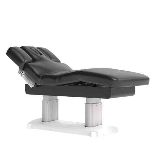 Black Karma Hunterville electric beauty bed with premium PU leather upholstery and adjustable sections