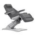 Karma Inglewood electric beauty bed in charcoal grey antimicrobial vinyl with contoured cushioning