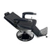 Karma Mt Isa barber chair in a fully reclined position for professional shaving services