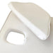 Close up of the face hole and antimicrobial white vinyl on the Karma Napier massage bed