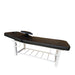 Black Karma Napier beauty bed and massage table with adjustable backrest and storage rack