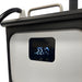 Close up of the Karma Portable Hair Spa digital control panel showing temperature settings and heating unit