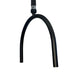 The adjustable black curved rainfall showerhead component of the Karma Portable Hair Spa