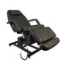 Luxury black electric beauty bed with internal safety hinges and anti-microbial vinyl
