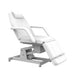 Karma Rotorua electric beauty bed in white with adjustable backrest and leg section for salon treatments