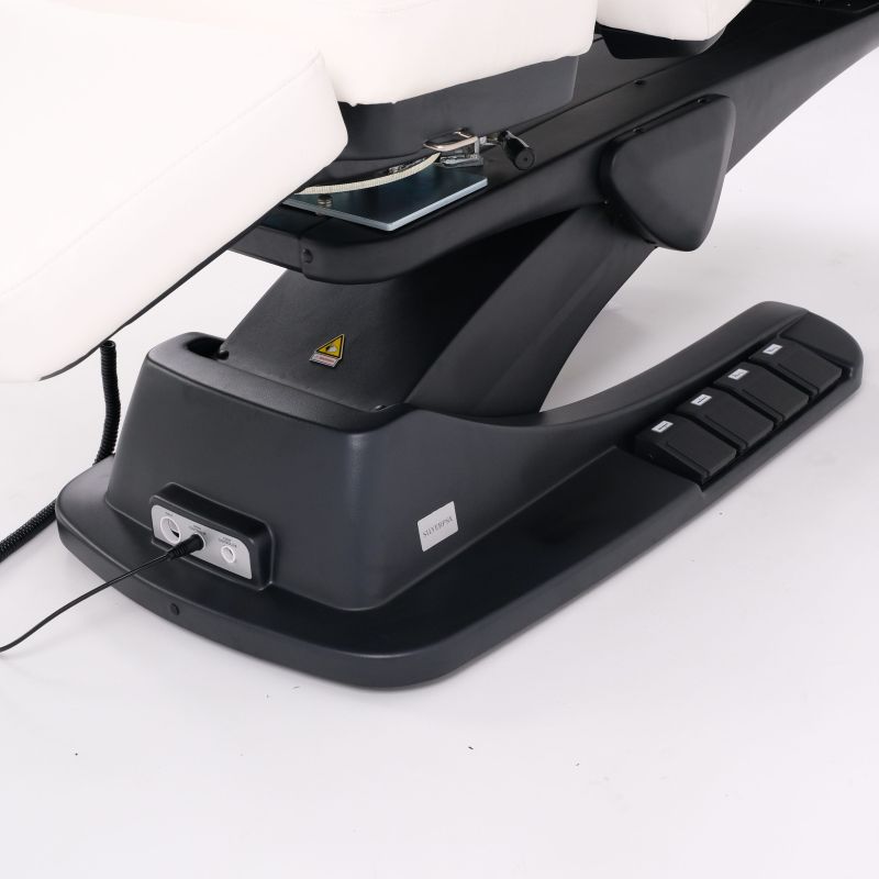 Electric base and foot control panel of professional shampoo unit