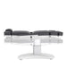 Karma Stratford electric beauty bed adjusted to a completely flat position for massage or facial treatments