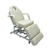 White Karma Taupo beauty bed with pillow removed to show the integrated breathing face hole