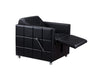 Reclined black Karma Wangaratta shampoo basin unit for salon wash stations