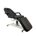 Black Karma Wellington hydraulic tattoo bed with 360 degree swivel base and adjustable leg rest