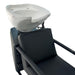 Close up of the adjustable white tilting ceramic basin on the Karma Wodonga backwash unit
