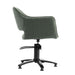 Side view of agave salon styling chair with five star hydraulic base