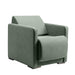 Kelly shampoo unit lounge chair in agave colour.