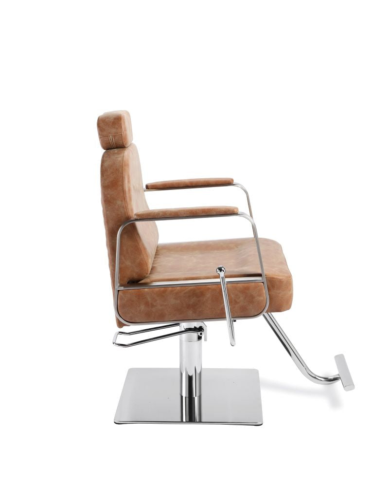 Desert rose beauty chair with reclining backrest