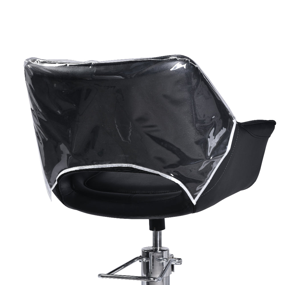 Leesa styling chair back with protective cover for salon colour services