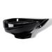 Oasis black ceramic salon basin with deep bowl design