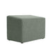 Sage green agave salon ottoman leg rest for professional hair washing stations