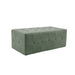 Angled view of agave medium ottoman for beauty clinic seating