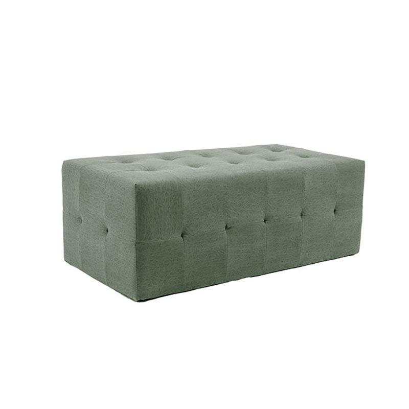 Angled view of agave medium ottoman for beauty clinic seating