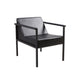 Black Phoebe Shampoo Lounge seat only, featuring bleach-resistant industrial vinyl for professional hair salons