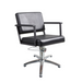 Black professional salon styling chair with alloy 5 star base