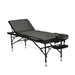 Black portable massage table EP2030 with adjustable back and leg sections
