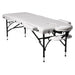 white portable massage table EP2030 with shaped face hole and face pillow