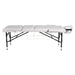 white portable massage table EP2030 in flat position for massage treatments