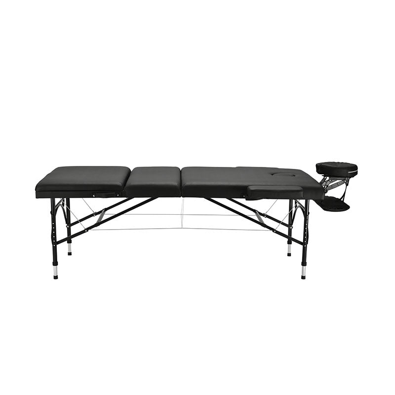 Portable massage table EP2030 in flat side position for massage treatments