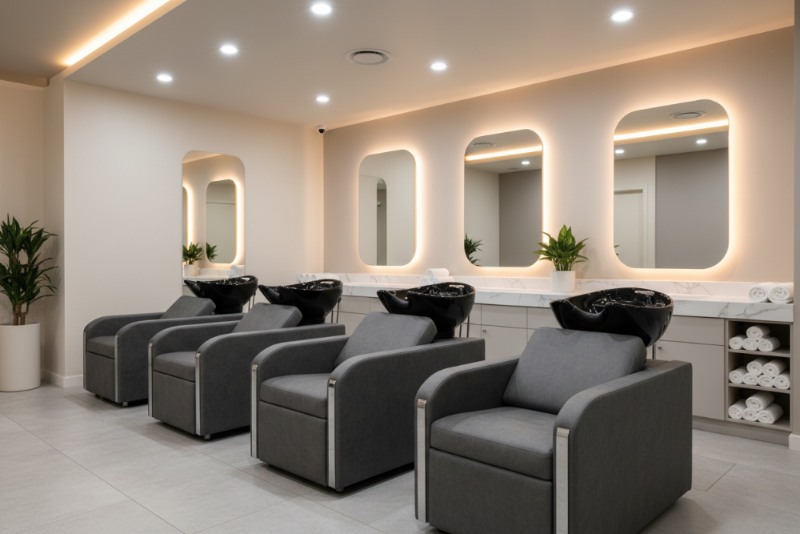 shampoo wash lounge hairdressing salon