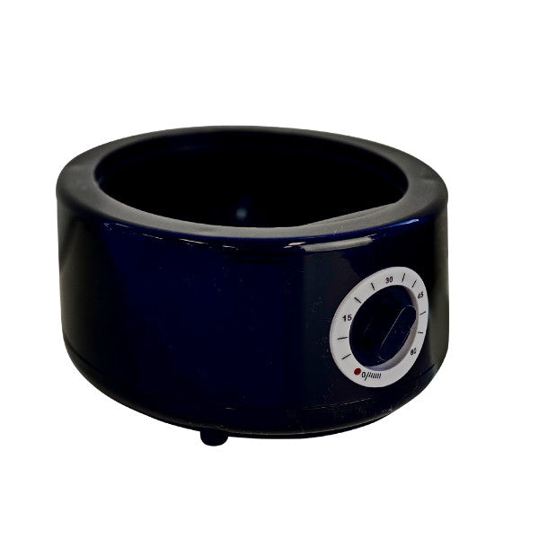 The black base of a Joiken towel steamer featuring a 60-minute manual timer dial