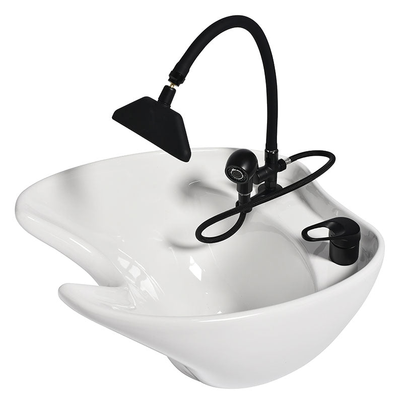 Waterfall headspa attachment installed on a professional shampoo basin in an Australian salon