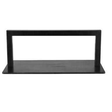 Black Zurich floor mounted salon footrest for professional use